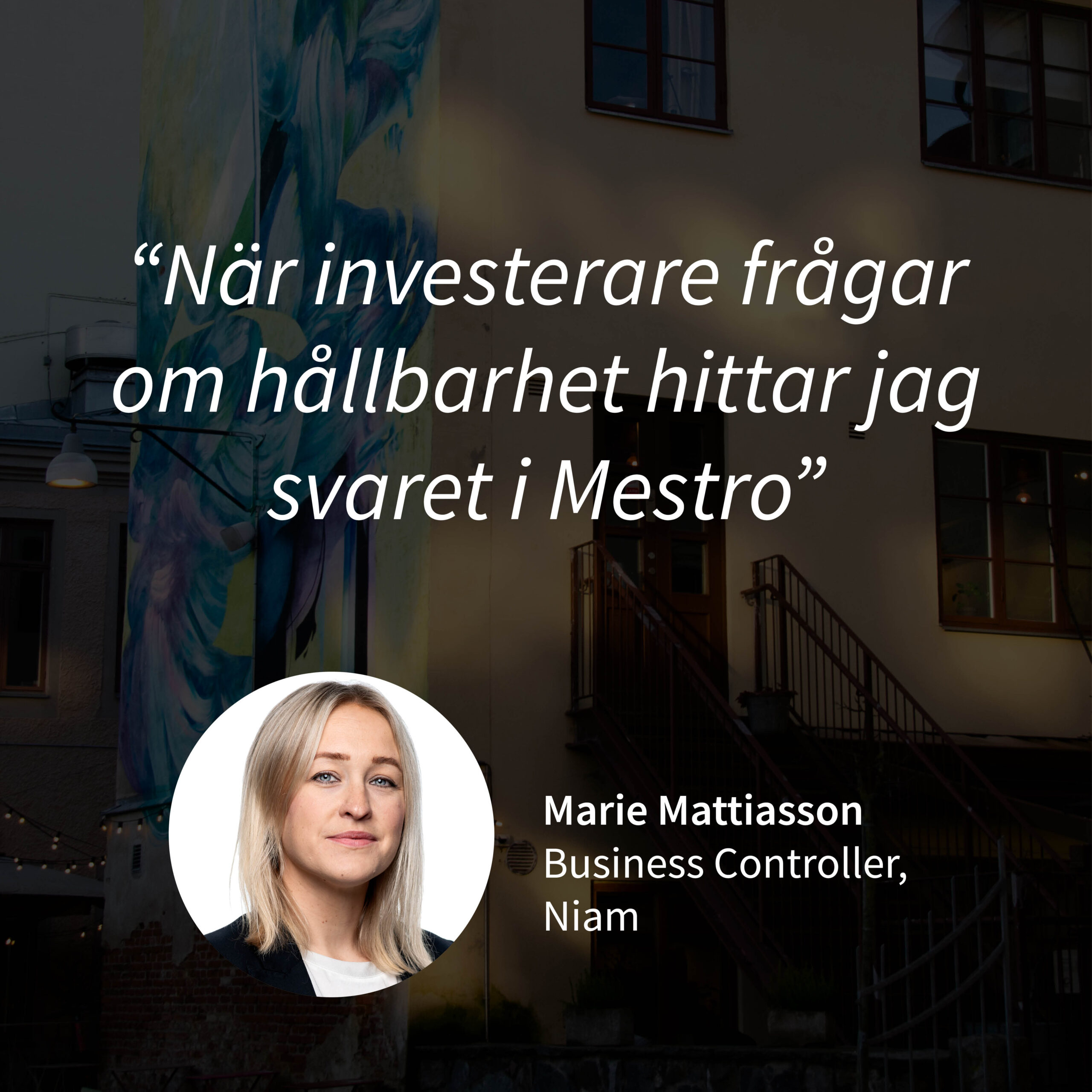 Kundcase Marie Mattiasson Niam