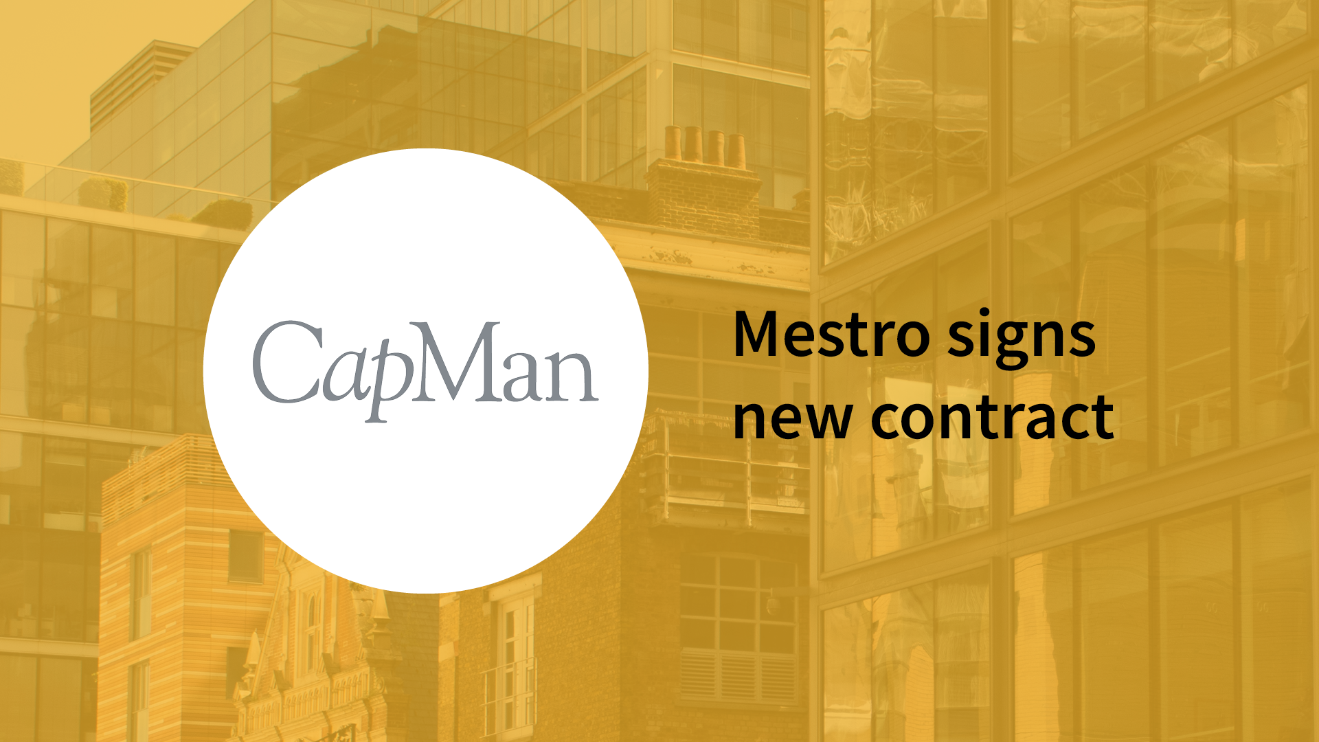 Mestro signs framework agreement with investment company CapMan